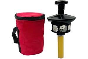 LS2015 360 Degree Reflective Prism Compatible with Trimble Total Station with 10cm Extending Pole and Storage Bag, 360° Total Station Prism 360° Total Station Prism Reflector
