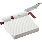 Westmark Adjustable Cheese Slicer with Board &amp; Stainless Steel Sharp Blade, German Cheese Cutter with Precise Thickness Control, Multipurpose Food &amp; Cheese Slicer, Effortless Slicing, White