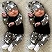 3Pcs/Set Newborn Baby Girl Boy Deer Tops T-shirt+Leggings + Hat Outfits Pajamas Set