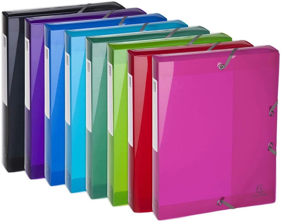 Exacompta, Ref 59780E, Iderama Collection, PP Filing Box, 250 x 330mm in Size, 40mm Spine, Suitable for Storing A4 Documents - Image 5