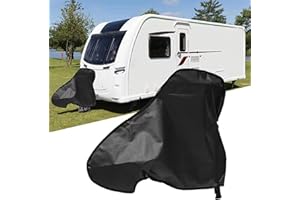 Xximuim Caravan Hitch Cover,Universal Waterproof Breathable Tow Hitch Cover Car Hook Connector Cover Tongue Jack Cover PVC Tr