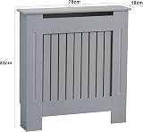 AVC Designs Extra Large Radiator Cover Modern Vertical Slats Grey view 2