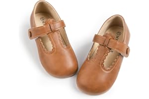 Toddler Girls Dress Shoes Mary Jane Flats Bow Princess Ballerina Wedding Party Back to School Shoes for Kids