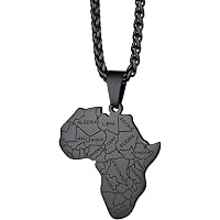 Hip Hop African Map Pendant Necklace With Tennis Chain, Bling Zircon Pendant Men Jewelry Necklace G 601099515615917