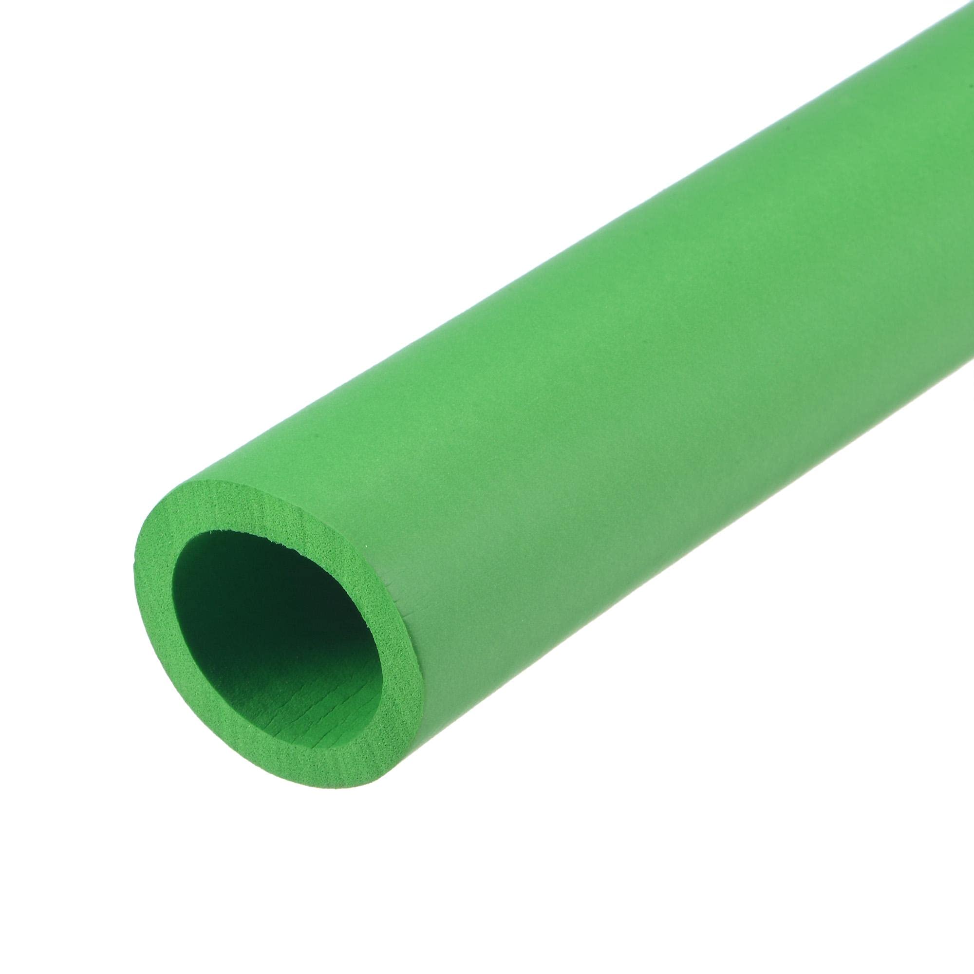 sourcing map Foam Tubing for Handle Grip Support, 25mm ID 35mm OD 1m Length Green