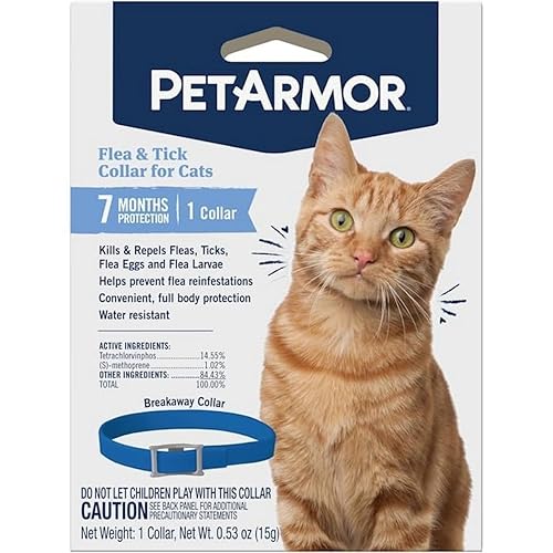 PetArmor Flea Tick Collar for Cats, Kills Fleas Ticks, Long