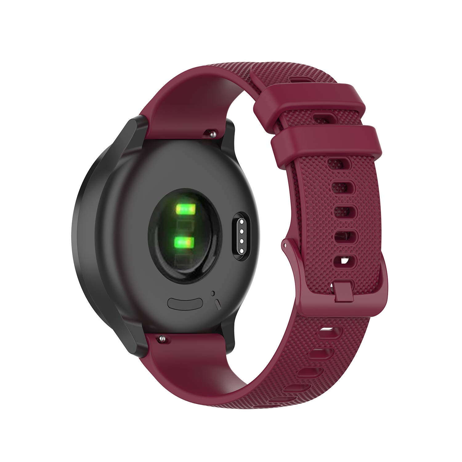 REYDA Silicone Strap Compatible for Garmin Vivomove 3/HR/Luxe/Sport/Style/Trend, 20mm Quick Release Watch Strap Silicone Wristband Replacement Band for Garmin Forerunner 55/158/165/245/570 42mm/645 — image 1