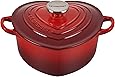 Le Creuset Cerise Enameled Cast Iron Heart Cocotte, 2 qt
