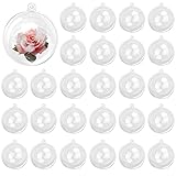 KUKLIPJIM 80 Pcs 2.76 Inch Clear Acrylic Fillable