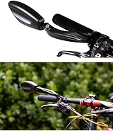 JZK Right Side Bike Mirror 360° Rotatable Stainless Lens 21–26mm Clamp view 6