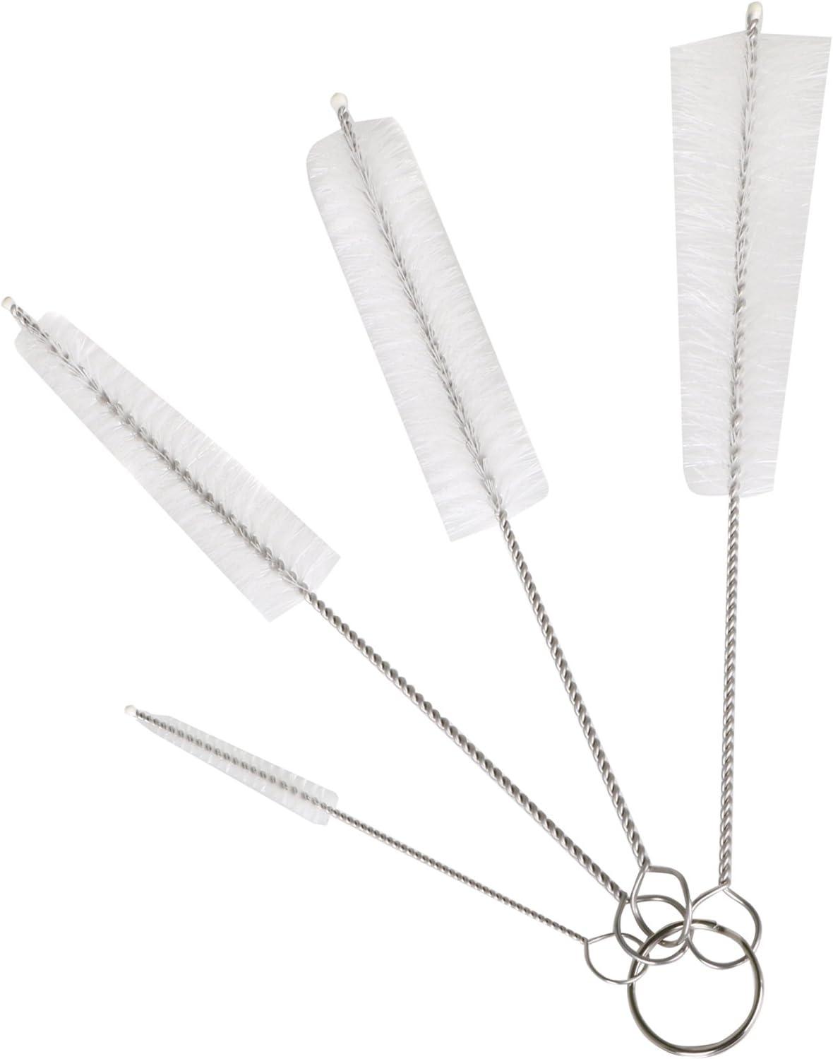 TRIXES 4PC Long Bottle Cleaning Brushes, Large Pipe Cleaner Brush Set - Image 4
