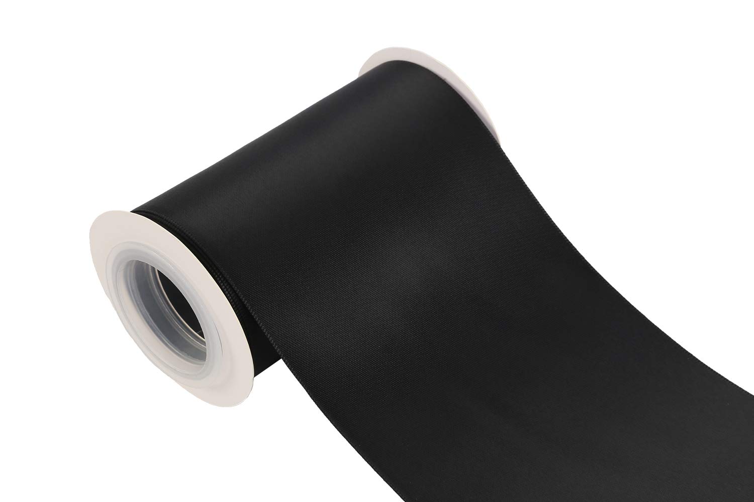 Joycrosso 100mm Double Faced Satin Ribbon 4.5 Meters-Roll Set for Chair Sash Gift Wrapping Party Favor Home Decoration Craft Supplies, Black