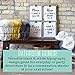 Outshine Funny Bathroom Quotes Wall Decor Art Prints (4 Pack Unframed ) | 8” x 10” Witty Sayings and Signs | Decorations for Guest Bath, Powder Room, Master | Best Funny Gift