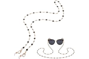 DOITOOL Rhinestone Glasses Chain Eye Glasses String Holder Chain Eyeglass Lanyards Straps Cords Anti-Loss Eyeglass Necklace L