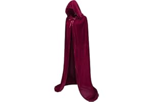 Regenboog Adult Velvet Cape with Hood,Velvet Cloak for Women and Men,Costumes for Halloween Christmas Renaissance