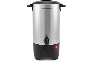 Elite Gourmet CCM040X 40 Cup Electric Hot Water Coffee Brewer Urn, Removable Filter For Easy Cleanup, Two Way Dispenser with 