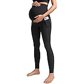 CRZ YOGA Womens Butterluxe Maternity Leggings with Pockets Over The Belly 28" - Soft Workout Active Yoga Pregnancy Pants