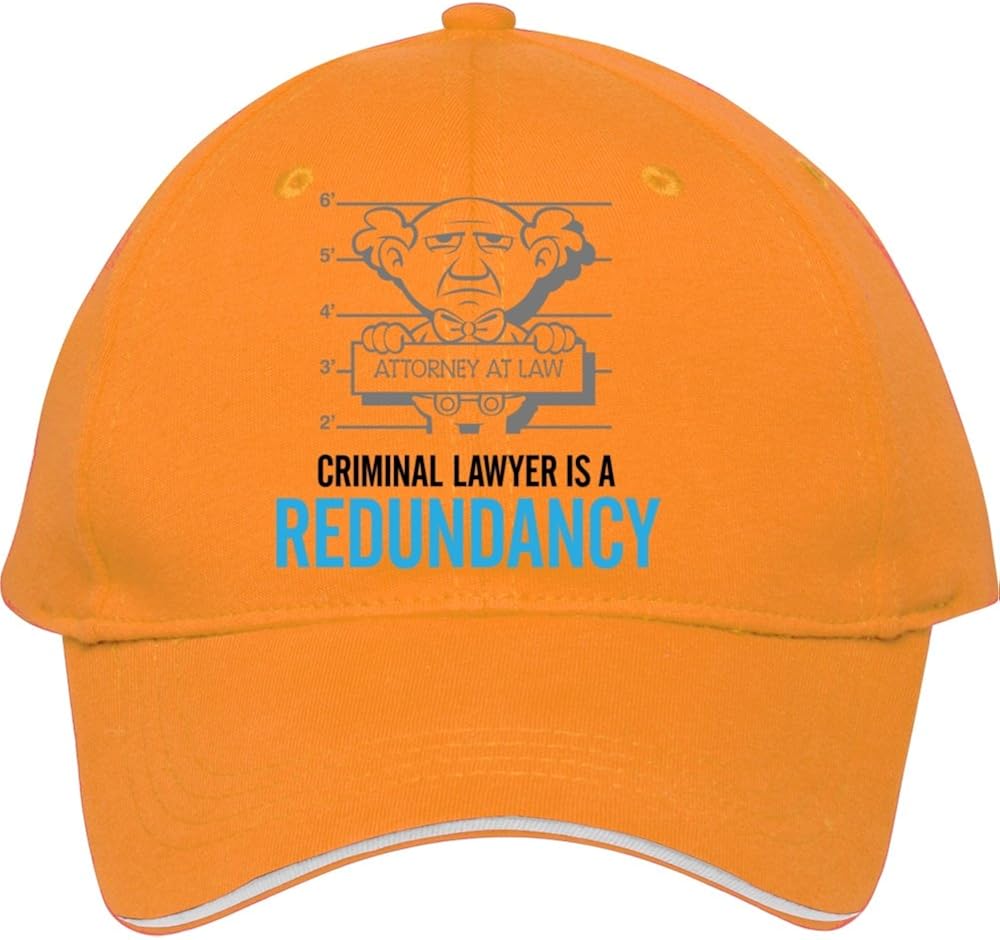 Cotton Baseball Cap Criminal Lawyer 3 Dd Male/female
