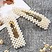 Pearl Hair Clips, 10Pcs Non-Slip Artificial Pearl Barrettes Bobby Pins Snap Clips Bling Hairpins Decorative Hairgrip Accessories for Women, Ladies, Girls, Kids
