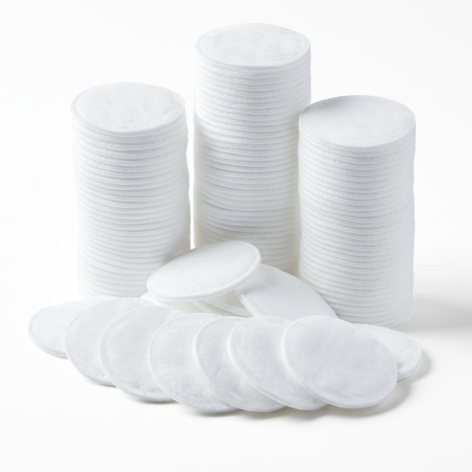 Karrma Ltd. Round Cotton Wool Pads 240 | 100% Pure Cotton, Soft Makeup Remover Pads | Lint-Free Facial Cleansing Pads for Everyday Skincare, Toner Application, Sensitive Skin