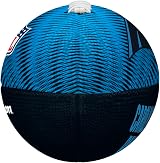 Wilson NFL Team Tailgate Junior Football Rubber Light Blue Black view 6