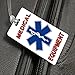 2X Medical Cross in Middle Equipment ID Luggage Tags TSA Carry-On CPAP BiPAP Sleep APNEA POC
