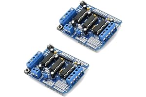 2 PCS L293D DC Motor Drive, Aideepen Motor Control Shield Module Stepper Motor Drive Shield Expansion Board