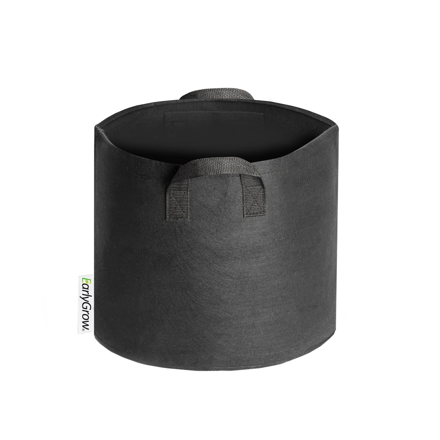 EarlyGrow 10 litres (3 US gallon) Fabric Plant Grow Bags Heavy Duty Breathable Nonwoven Smart Growing Growbag Planters Potato, Tomato, Chilli Peppers, Cucumbers and Other Fruit and Vegetables