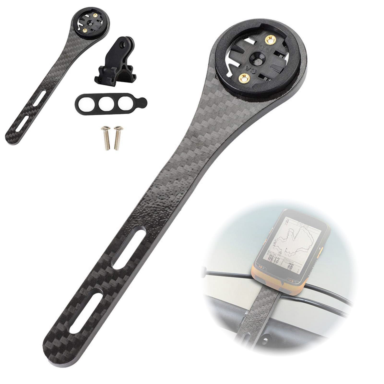 Eddwiin Bike Computer Holder - Road Bike Cycling Computer Holder Integrated Handlebar Stem for Garmin for Bryton Series