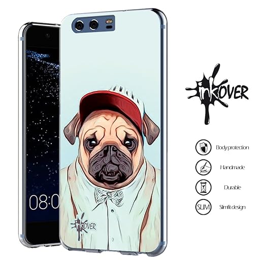 title=Cover Huawei P10 LITE- INKOVER- Custodia Cover Protettiva Guscio Soft Case
