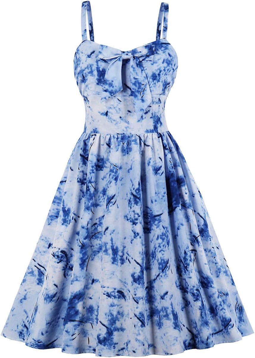 blue flower sundress