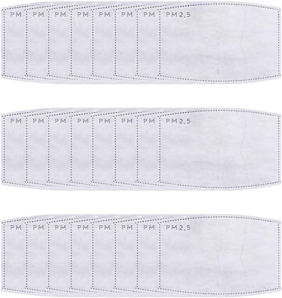 PM2.5 Face Mask Activated Carbon Filter 5 Layer Replacement Protective Filter for Mask