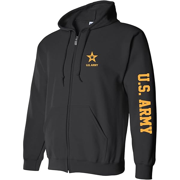 U.S. Navy Full Zip Hoodie | Official Licensed Sweatshirt With Sleeve Print