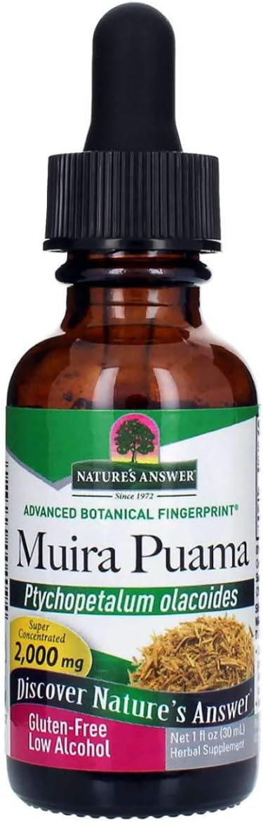 Nature's Answer Muira Puama, Low Alcohol, 2,000 mg, 1 fl oz (30 ml): Health & Personal Care