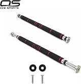 OZE SPORTS Exercise Door Gym Pull Up Bar with Padded Grip 62-100cm Black view 6