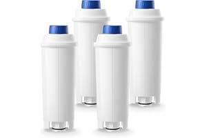 MOLIFAL Coffee Machine Filters Replacement for DeLonghi Filter DLSC002, 5513292811, CFL-950, SER3017, Compatible with Delonghi Dinamica, Magnifica S, Eletta Explorer, BCO, EC, ETAM, EPAM & ECAM Serie (4-pack)