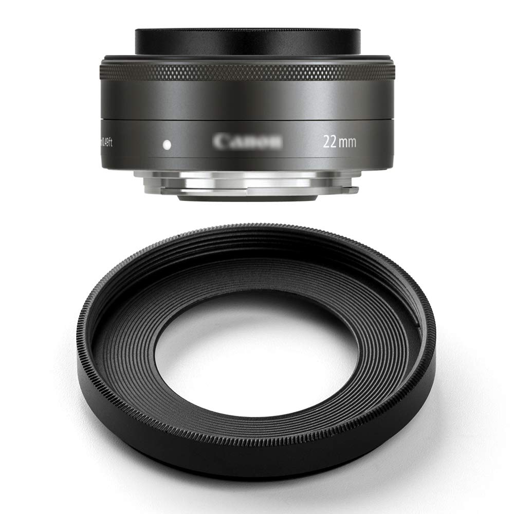 Fotover EW-43 Lens Hood Replacement Compatible with Canon EF-M 22 mm f/2 STM USM Lens