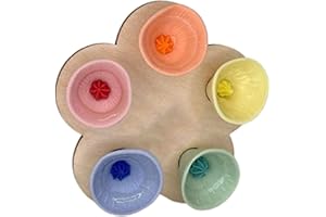 GENERIC Bee Insect Drinking Cup for Garden, Colorful Bee Thirsty Pollinators Need Drink, Bee Watering Station, Bee Insect Drinking Cups for Outdoor Sculpture Decorations (Colorful-Resin, 12 * 11.5 * 4cm)