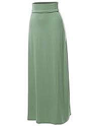 A2Y Basic Foldable High Waist Floor Length Maxi