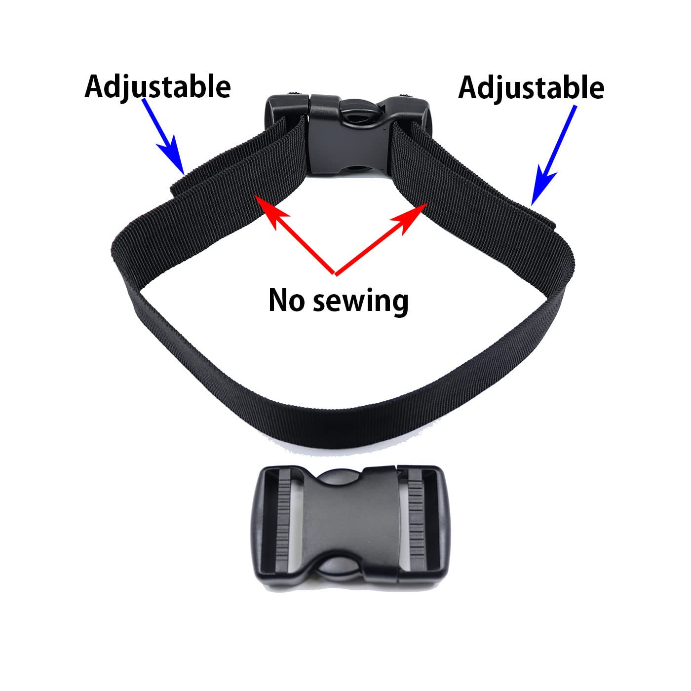 Quick Side Release Buckle, Heavy Duty Plastic Snap Buckle Clip Clasp Fasteners for Backpack Strap