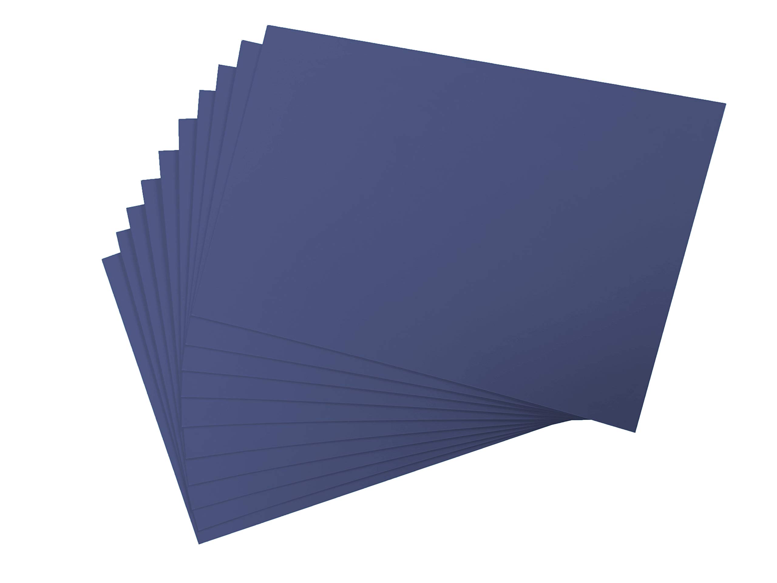 300gsm Coloured Card Art Paper A4 - 10 Sheets, Hard Card Stock, Crafting Art Paper - 10 Optional Colors (Dark Blue)