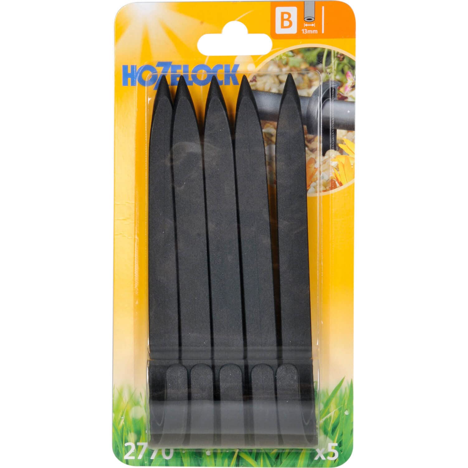Hozelock HOZ2770 Stake, 13 mm - Pack of 5, Black — image 1