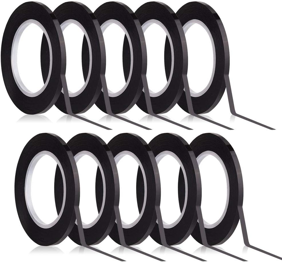 KUUQA Black Whiteboard Tape 3mm Width Graphic Tape Charts Tapes