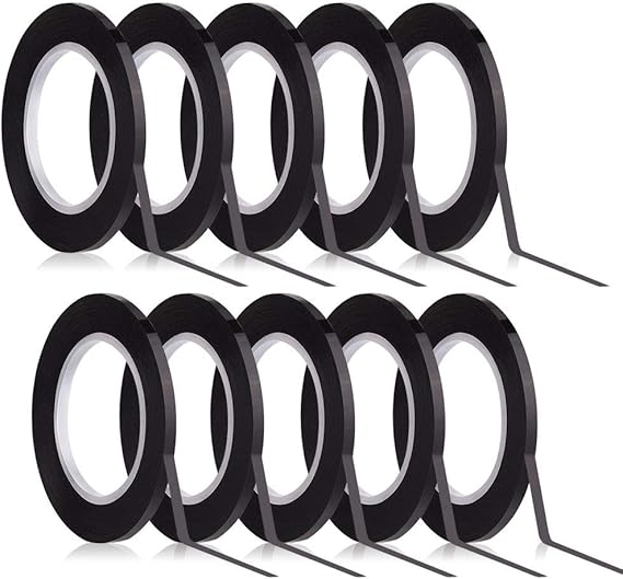 KUUQA Black Whiteboard Tape 3mm Width Graphic Tape Charts Tapes