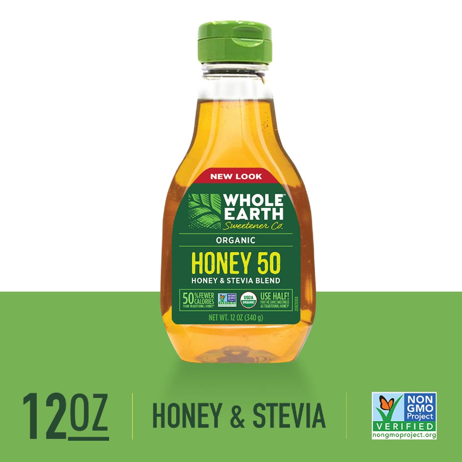 Buy Whole Earth Sweetener Co. Honey 50, Stevia & Honey Blend Natural