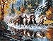 MailingArt Paint By Numbers Kits Horse For Adults Kids With Wooden Frame - Running Horse
