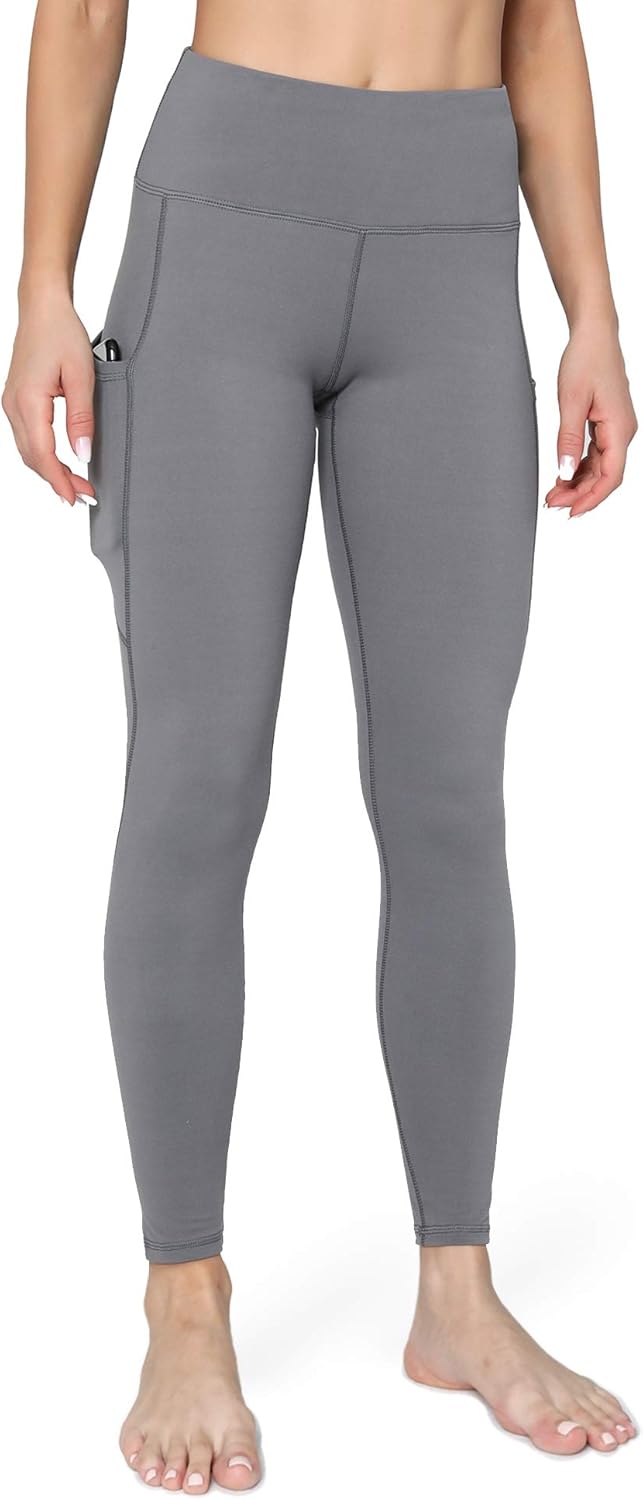 POSHDIVAH Ultra Soft Yoga Pants for Women High Waisted Tummy Control Workout Leggings with Pockets at  Women’s Clothing store