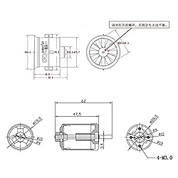 Powerfun EDF 70mm 12 Blades Ducted Fan with RC