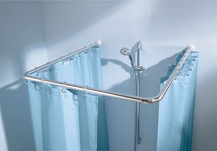 Kleine Wolke Universalstange für Dusche oder Badewanne Ø 25 mm Farbe Chrom 3 Grössen