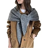 Pashmina Shawl Wraps Women Wool Shawls and Wraps Thicken Shawl Scarf Triangle Cardigan Cape Sweater Shoulder Top Fall Winter